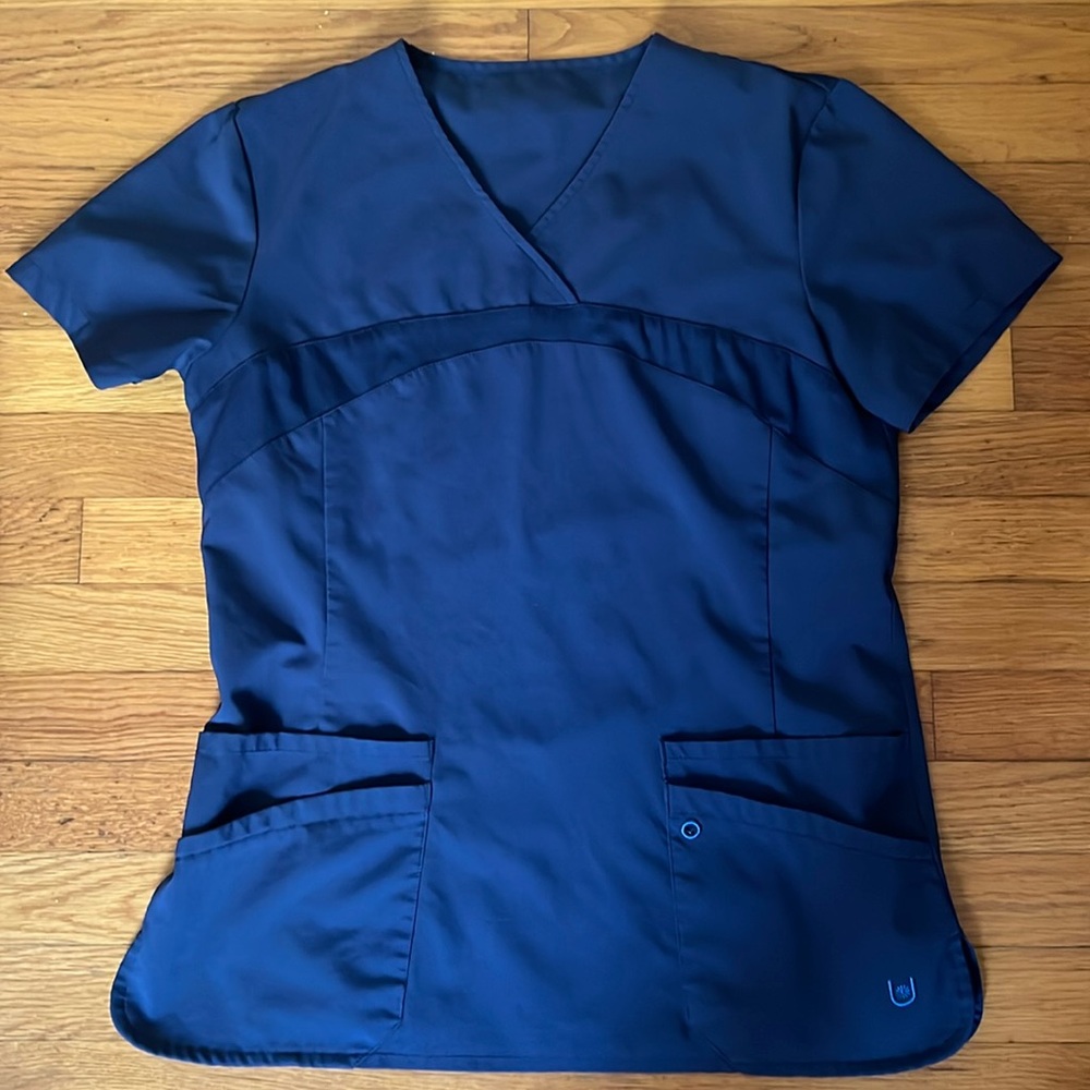 Navy scrub top